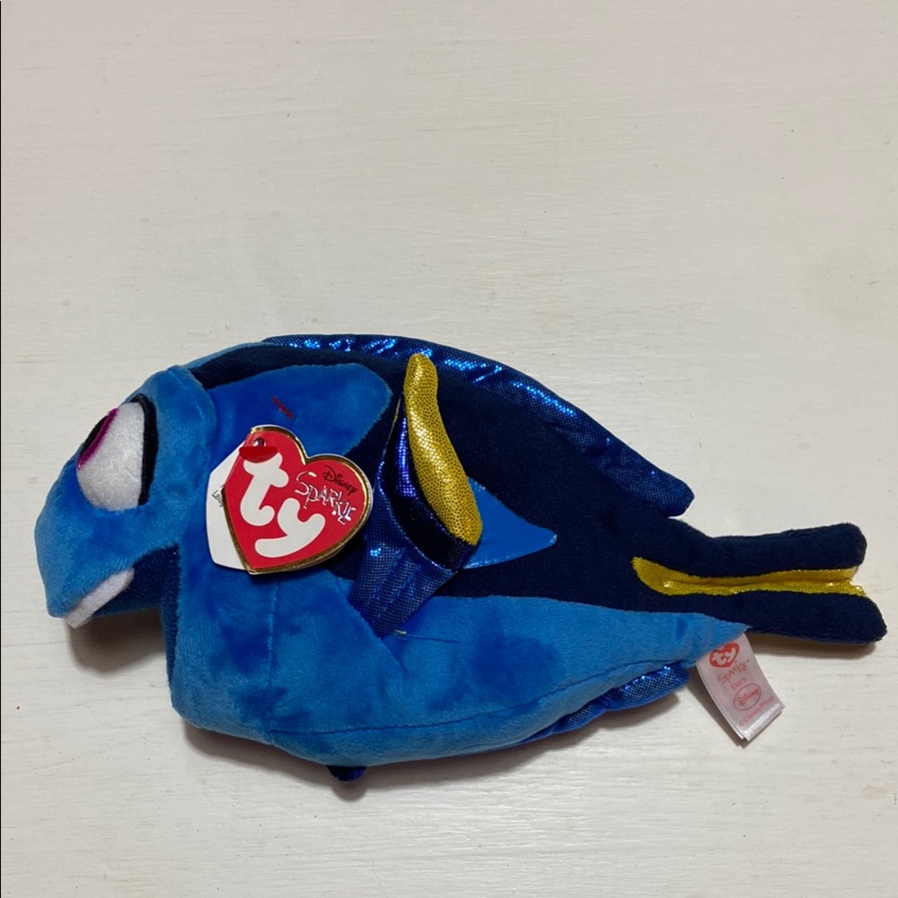 🎉FINAL PRICE🎉 Disney Finding Dory TY Sparkle Beanie Baby 2016